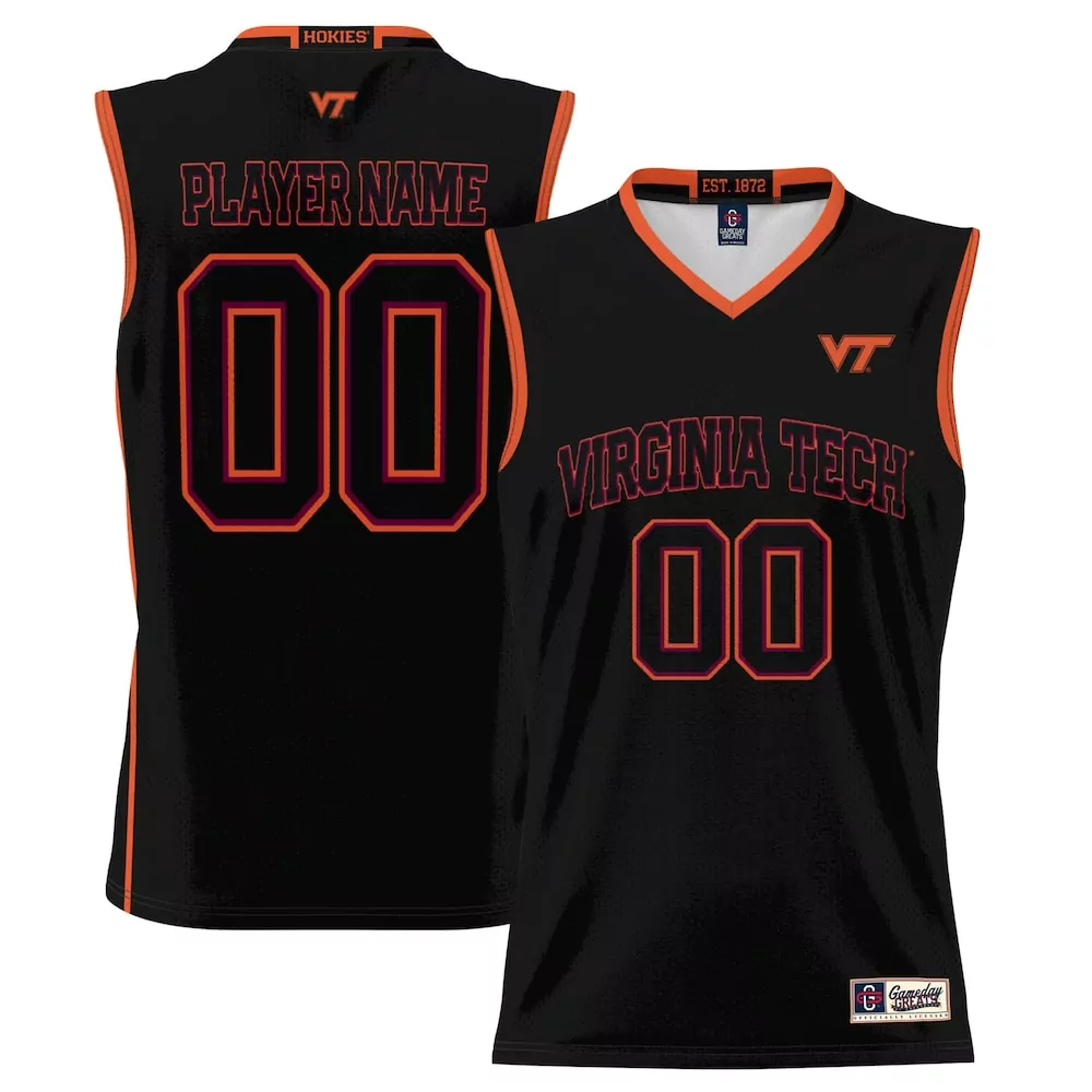 Custom Virginia Tech Hokies  1 Gameday Greats Lightweight Basketball Jersey – Black