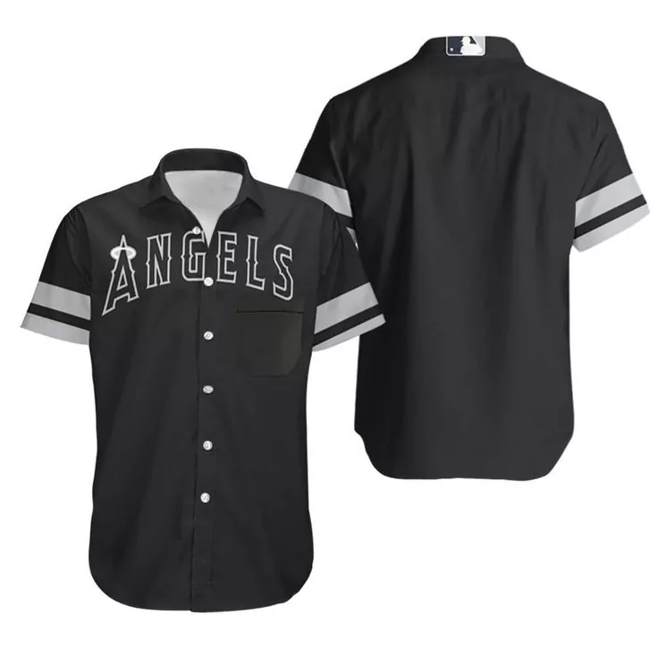 Personalized Los angeles angels black 2019 jersey inspired style hawaiian shirt hawaiian shirt shirts beach shirts 2633