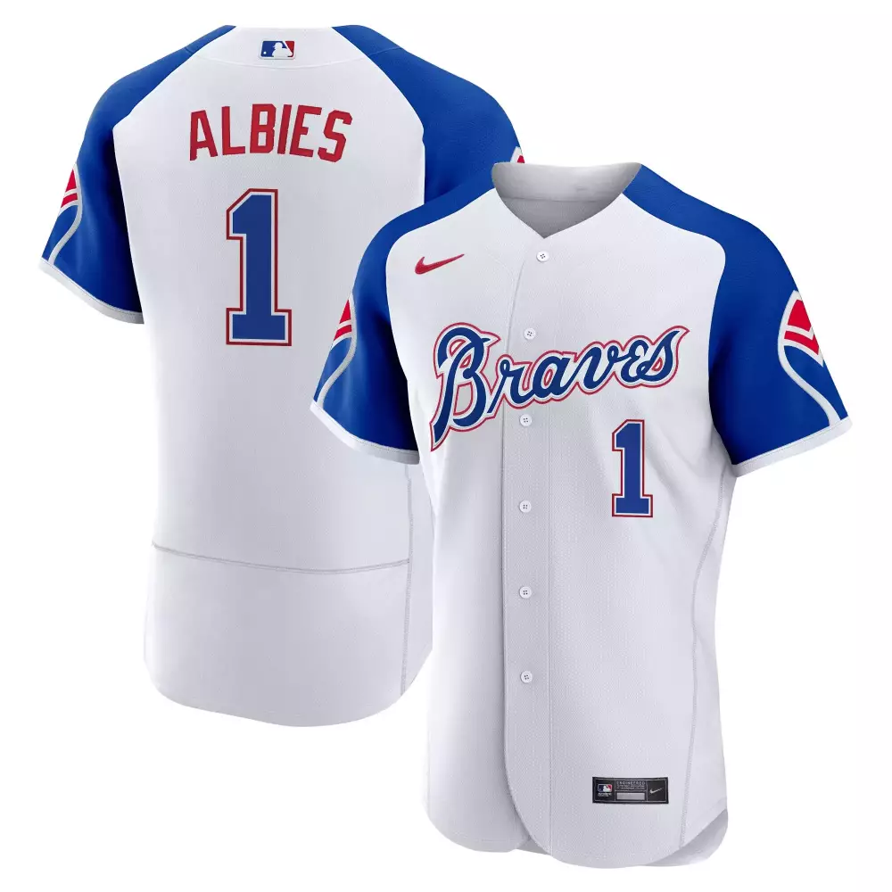 Custom 1974 matt olson atlanta braves throwback 1974 1982 flex base jersey all stitched