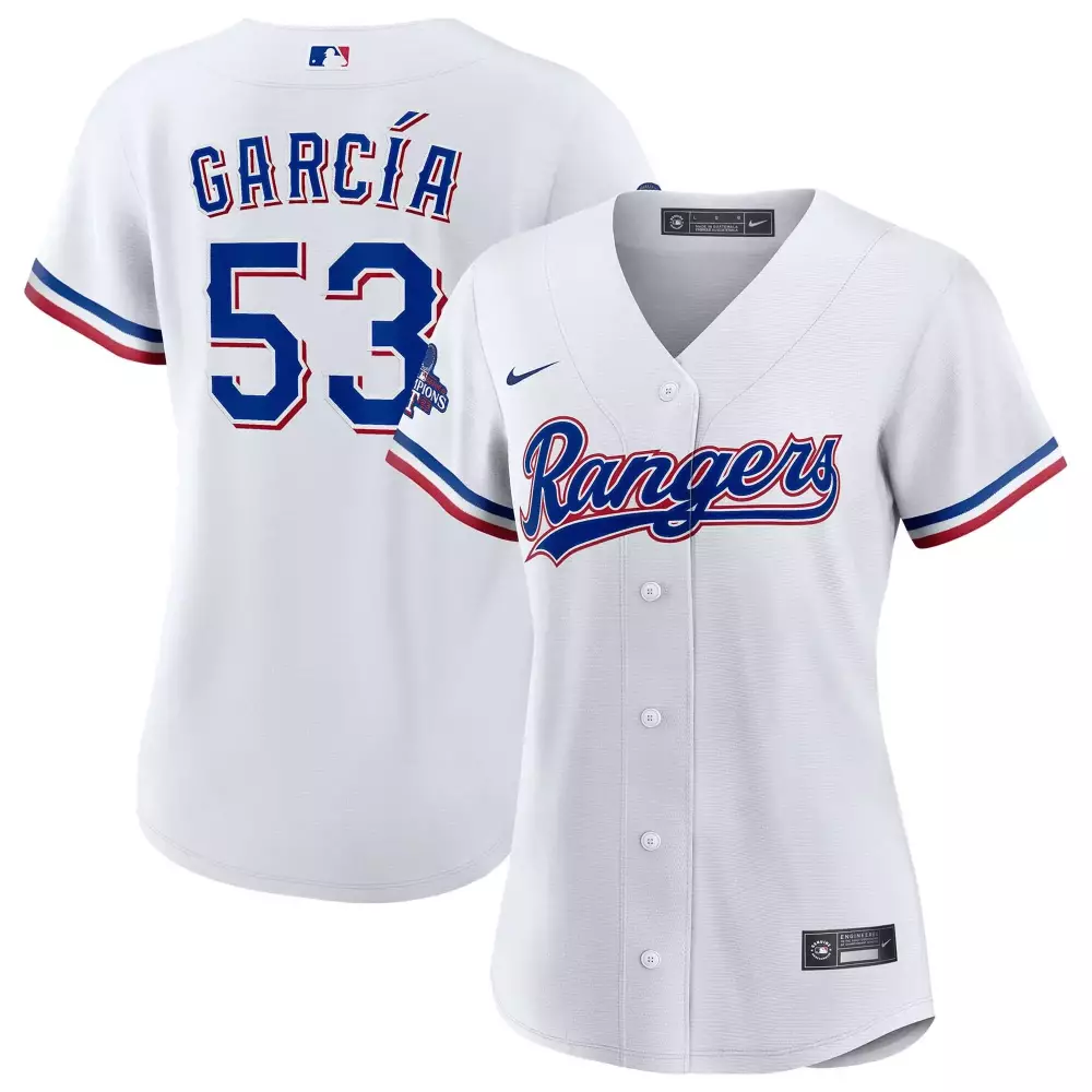 Personalized Adolis garcia adolis garcia texas rangers home 2023 world series champions jersey white