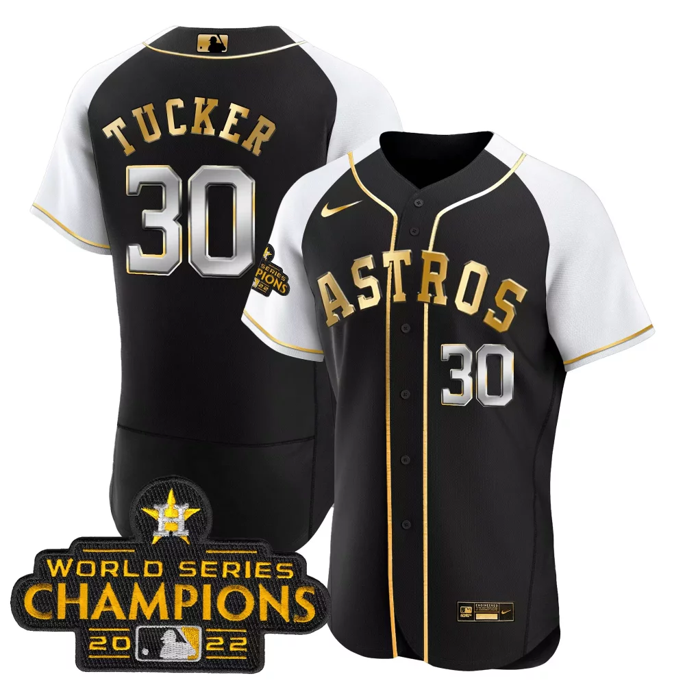 Custom Alternate jos altuve astros 2023 gold flex base collection jersey all stitched