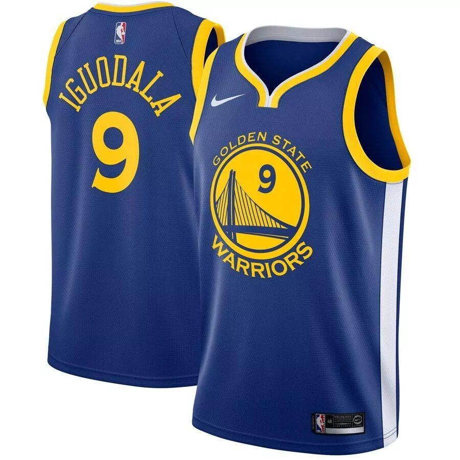 Customizable Andre iguodala golden state warriors swingman jersey blue icon edition 2019