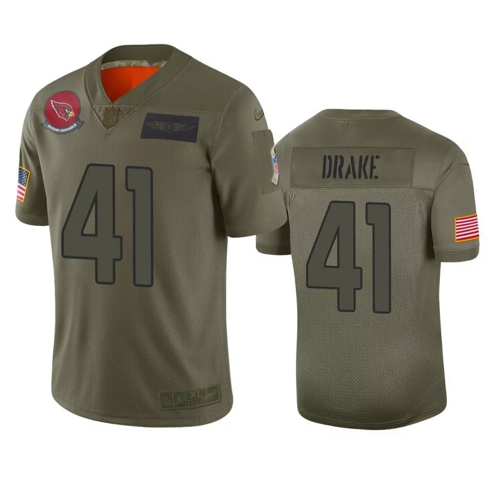 Customizable Arizona cardinals kenyan drake limited camo 2019 salute to service mens jersey