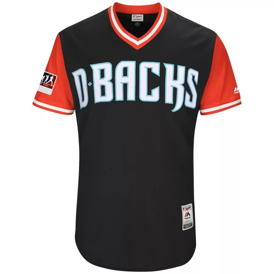 Customizable Arizona diamondbacks majestic 2018 players weekend flex base pick a player roster jersey blackred