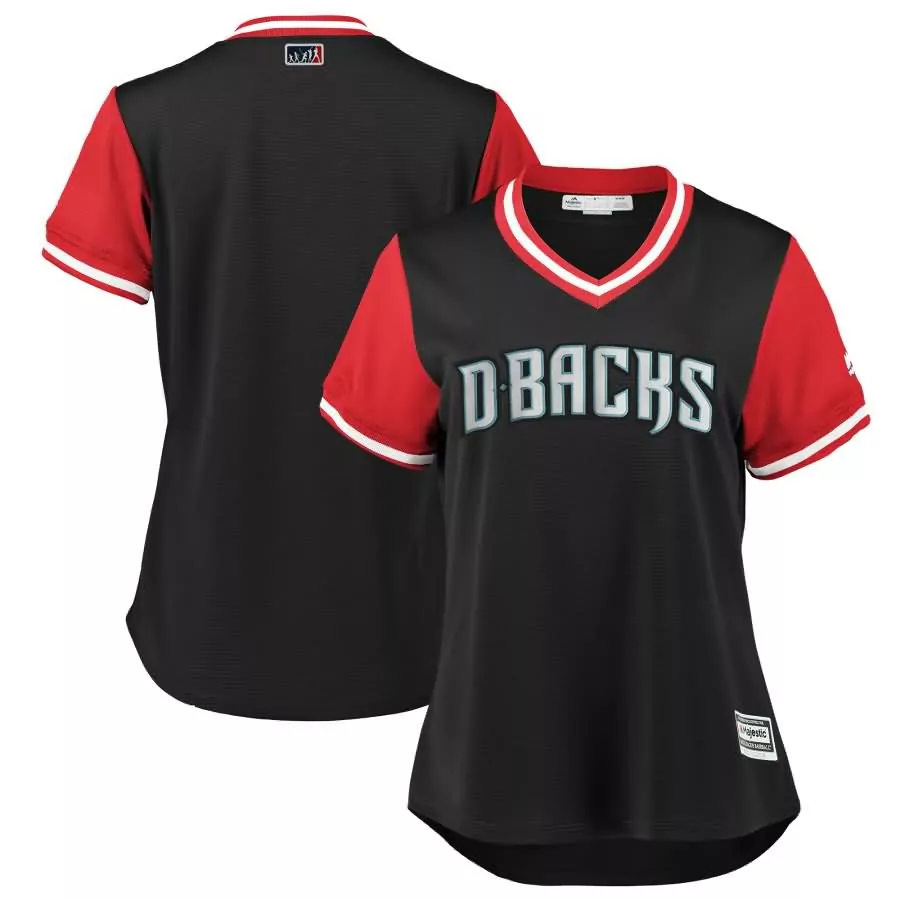 Custom Arizona diamondbacks majestic womens 2018 players weekend team jersey blackred