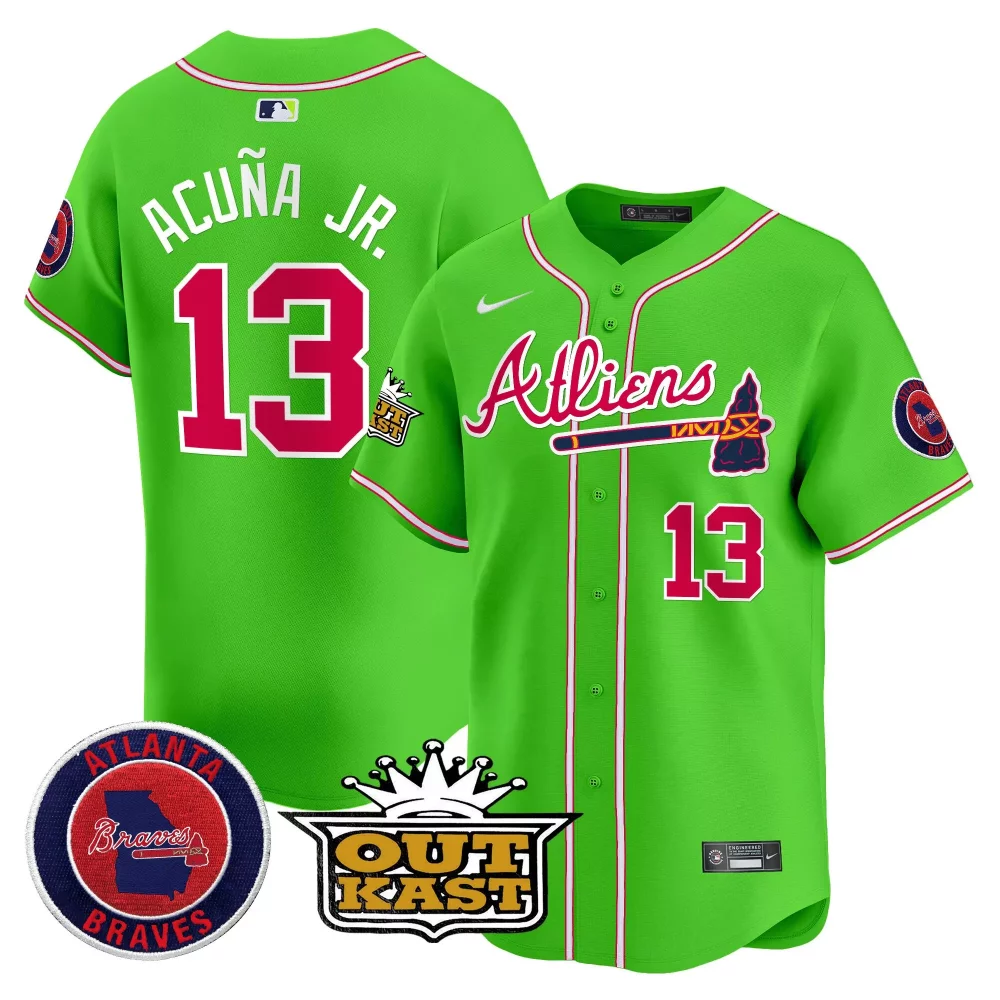 Customizable Atliens hank aaron atlanta braves atliens vapor premier limited jersey all stitched
