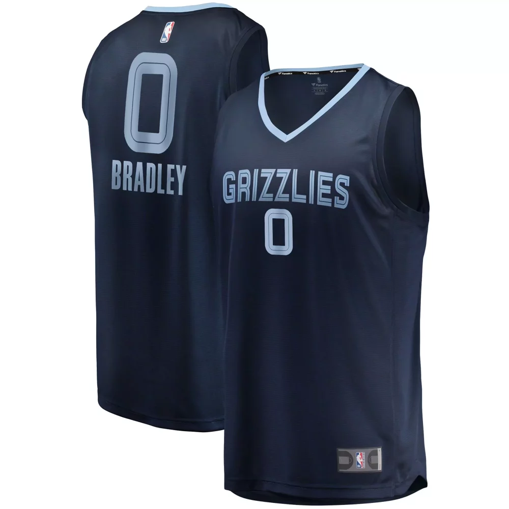Custom Avery bradley memphis grizzlies icon edition navy jersey gift for memphis grizzlies fans