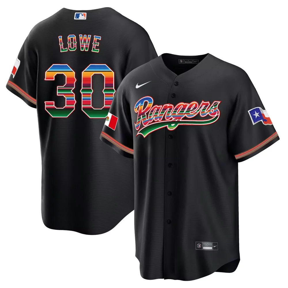 Personalized Black corey seager texas rangers mexican heritage night cool base jersey home all stitched