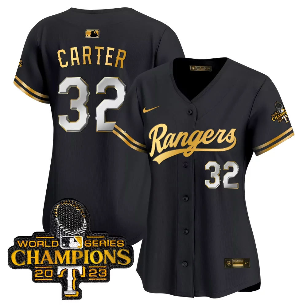 Personalized Black gold marcus semien texas rangers 2023 world series champions gold trim vapor premier limited jersey all stitched