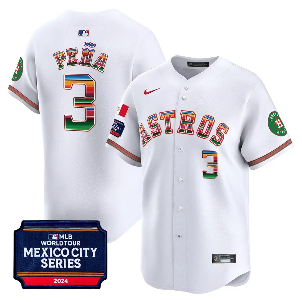 Custom Black jose urquidy houston astros 2024 mexico city series patch vapor premier limited jersey all stitched