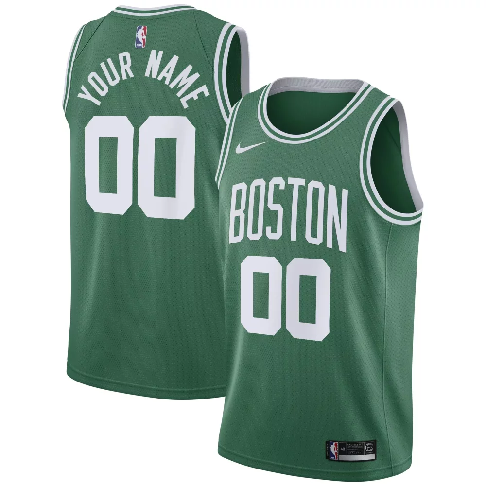 Custom Boston celtics 202021 custom icon edition kelly green jersey gift for boston celtics fans
