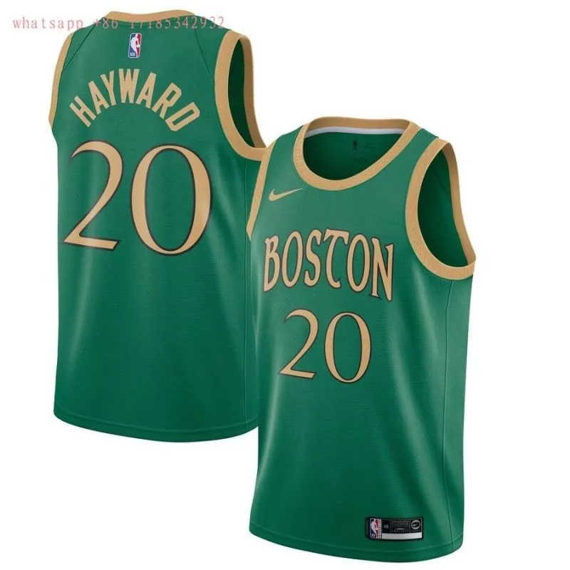 Custom Boston celtics gordon hayward 20 2020 city edition new arrival black jersey