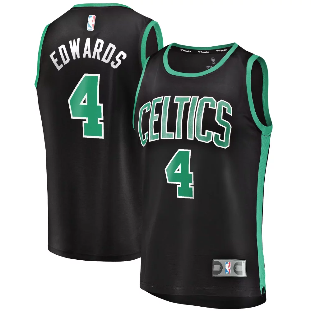 Custom Carsen edwards boston celtics fanatics ed fast break replica player jersey statement edition black