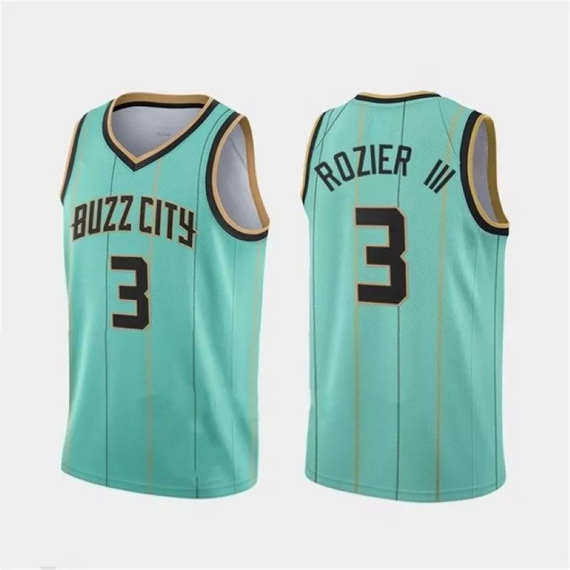 Personalized Charlotte hornets terry rozier iii 3 nba 2020 city edition turquoise jersey