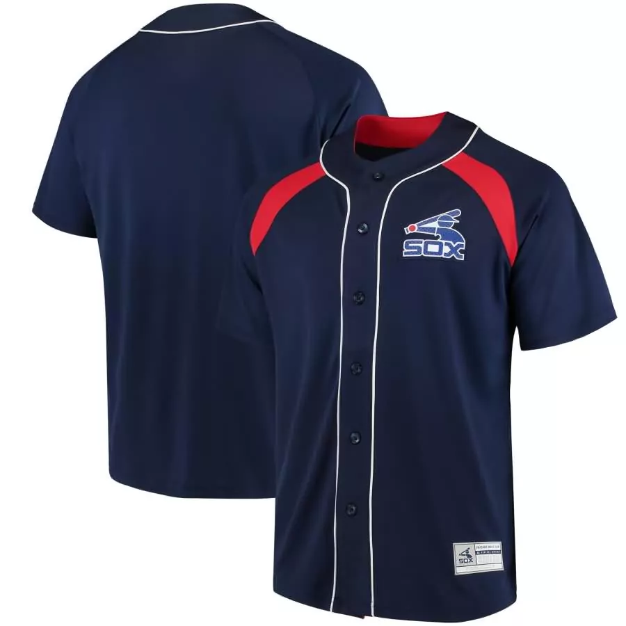 Customizable Chicago white sox majestic cooperstown collection peak power fashion jersey navyred