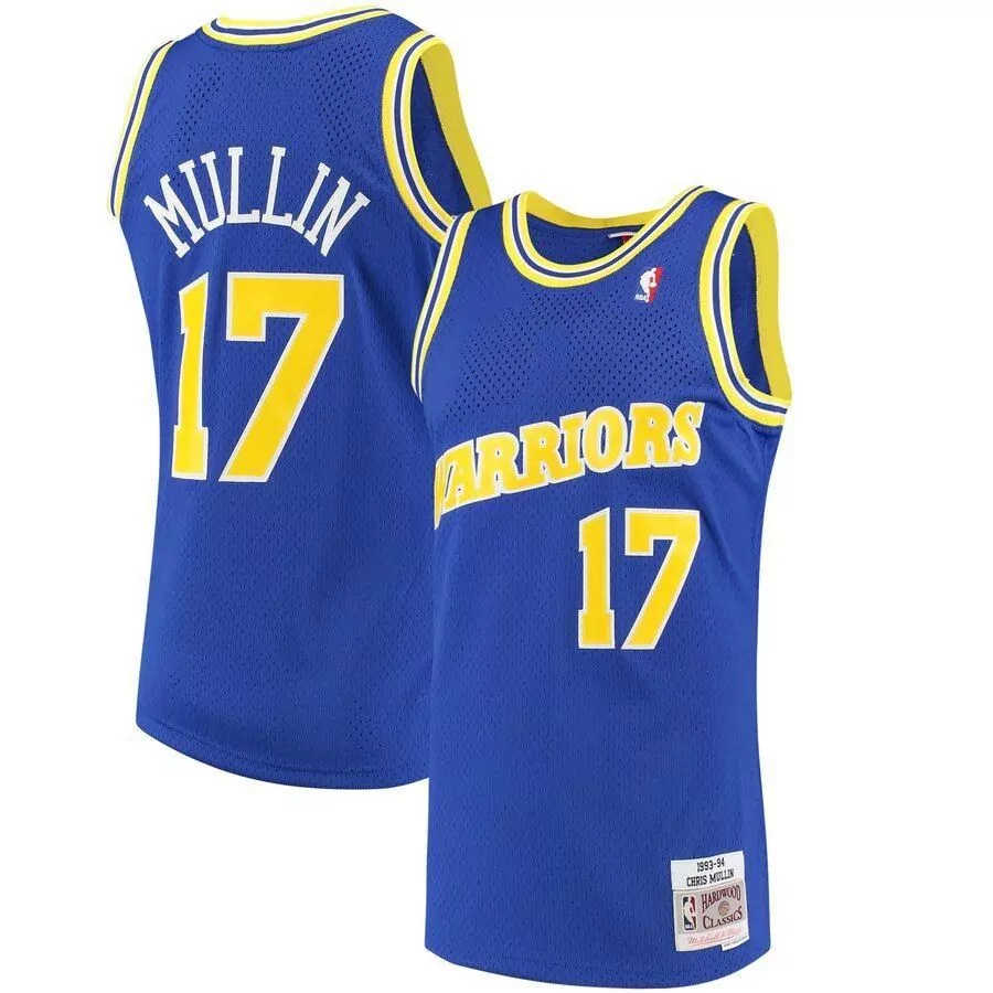 Customizable Chris mullin golden state warriors mitchell ness 1993 94 hardwood classics swingman jersey royal 2019