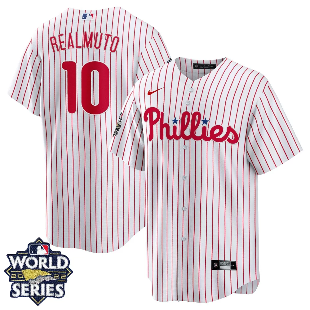 Customizable Cool home bryce harper philadelphia phillies gold 2022 world series jersey all stitched