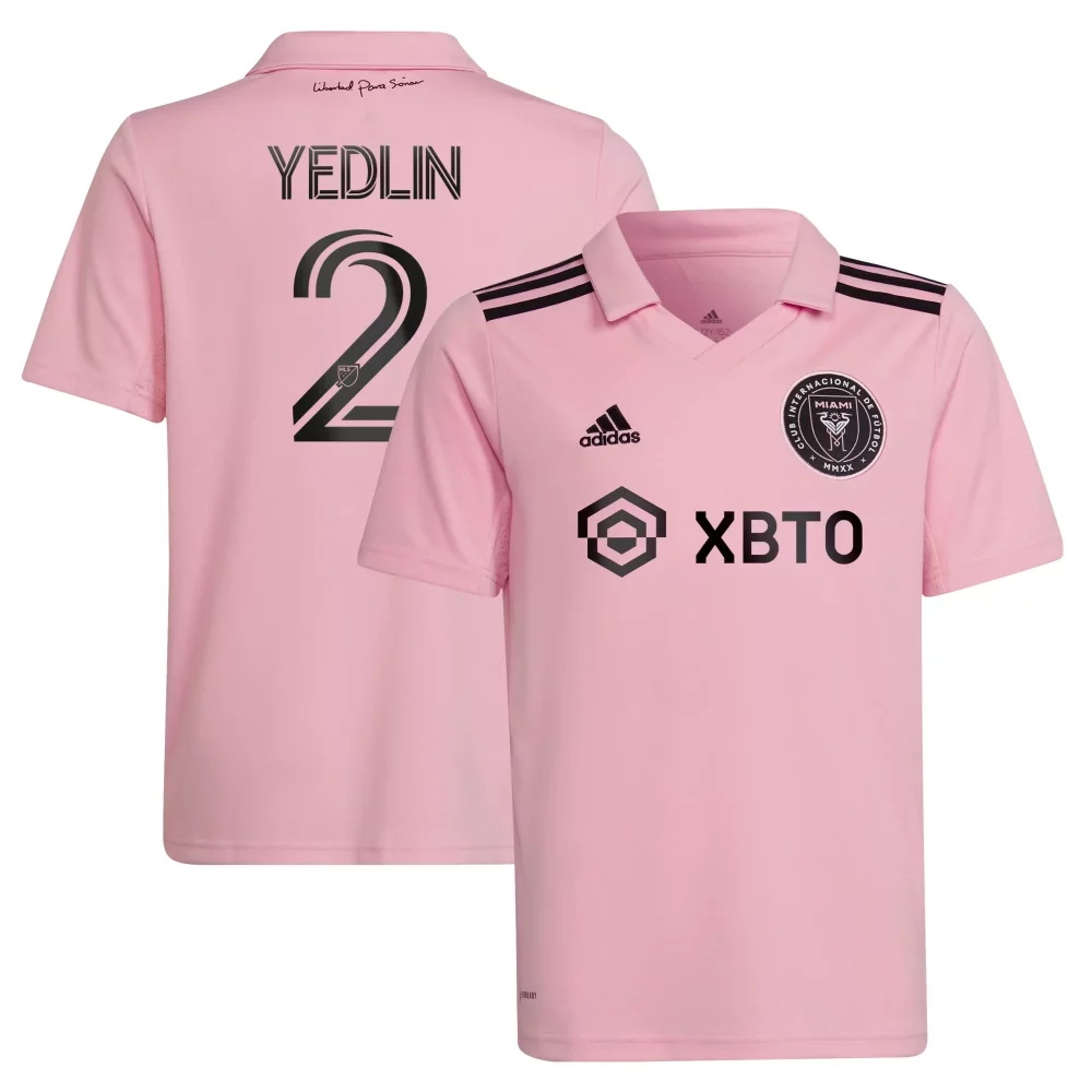 Custom Inter Miami Cf  MLS Deandre Yedlin 2022 Heart Beat Kit Player Soccer Jersey – Pink