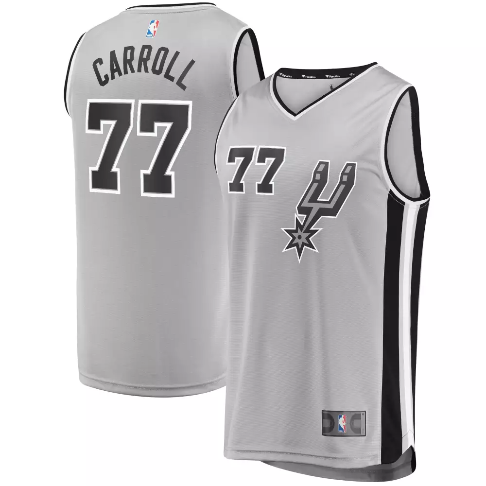 Personalized Demarre carroll san antonio spurs player statement edition silver jersey gift for san antonio spurs fans