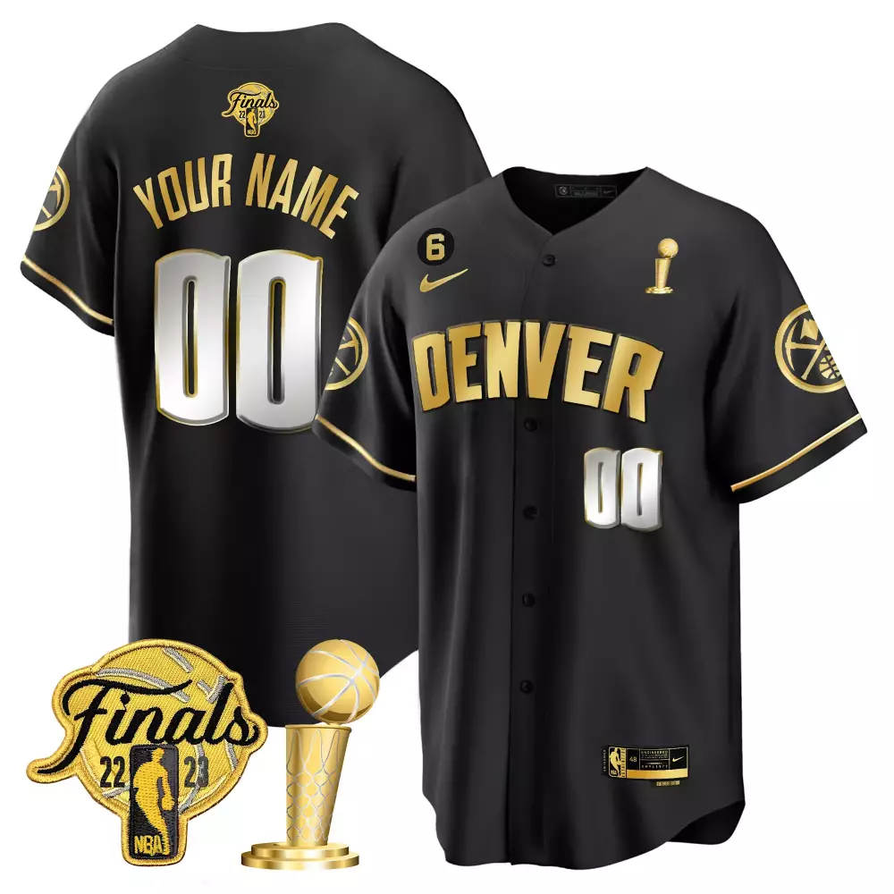 Customizable Denver nuggets 2023 finals amp champions cool base custom jersey all stitched