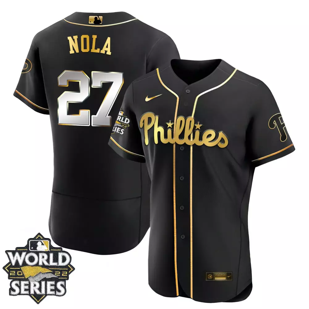 Personalized Didi gregorius philadelphia phillies gold 2022 world series jersey limited all stitched