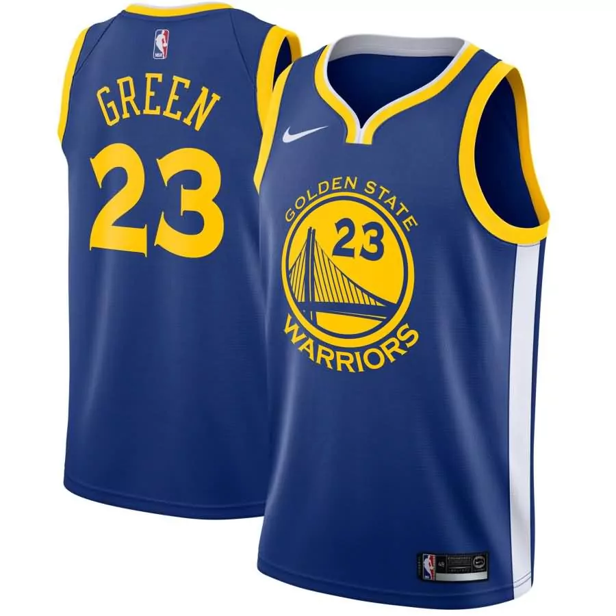 Custom Draymond green golden state warriors swingman jersey blue icon edition f1rst sports