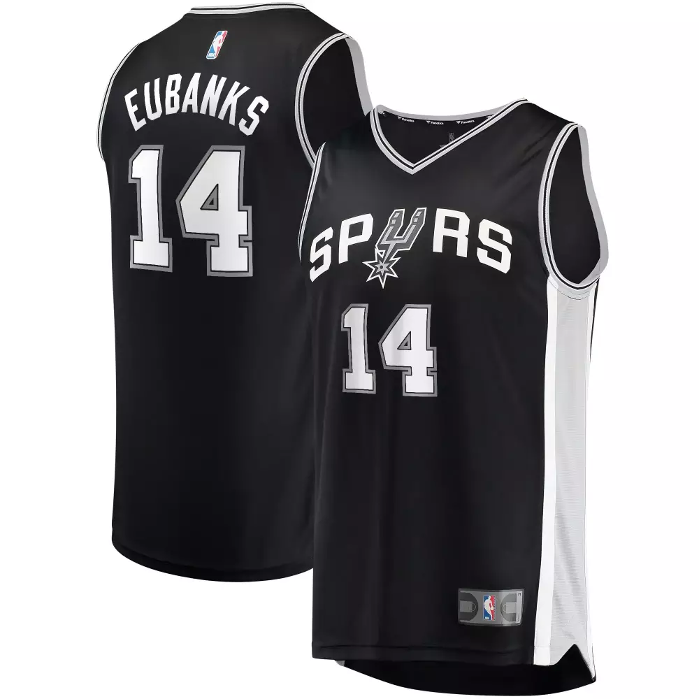 Customizable Drew eubanks san antonio spurs player icon edition black jersey gift for san antonio spurs fans