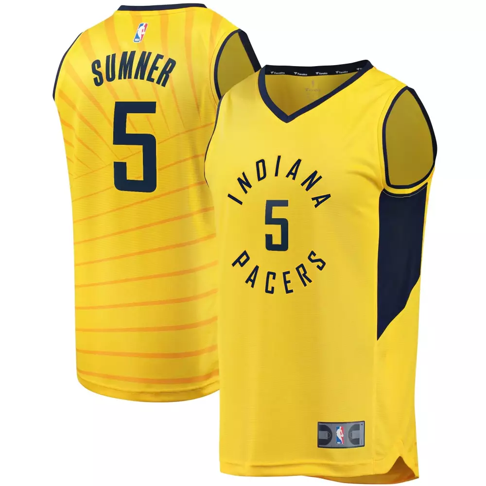 Personalized Edmond sumner pacers player statement edition gold jersey gift for pacers fans