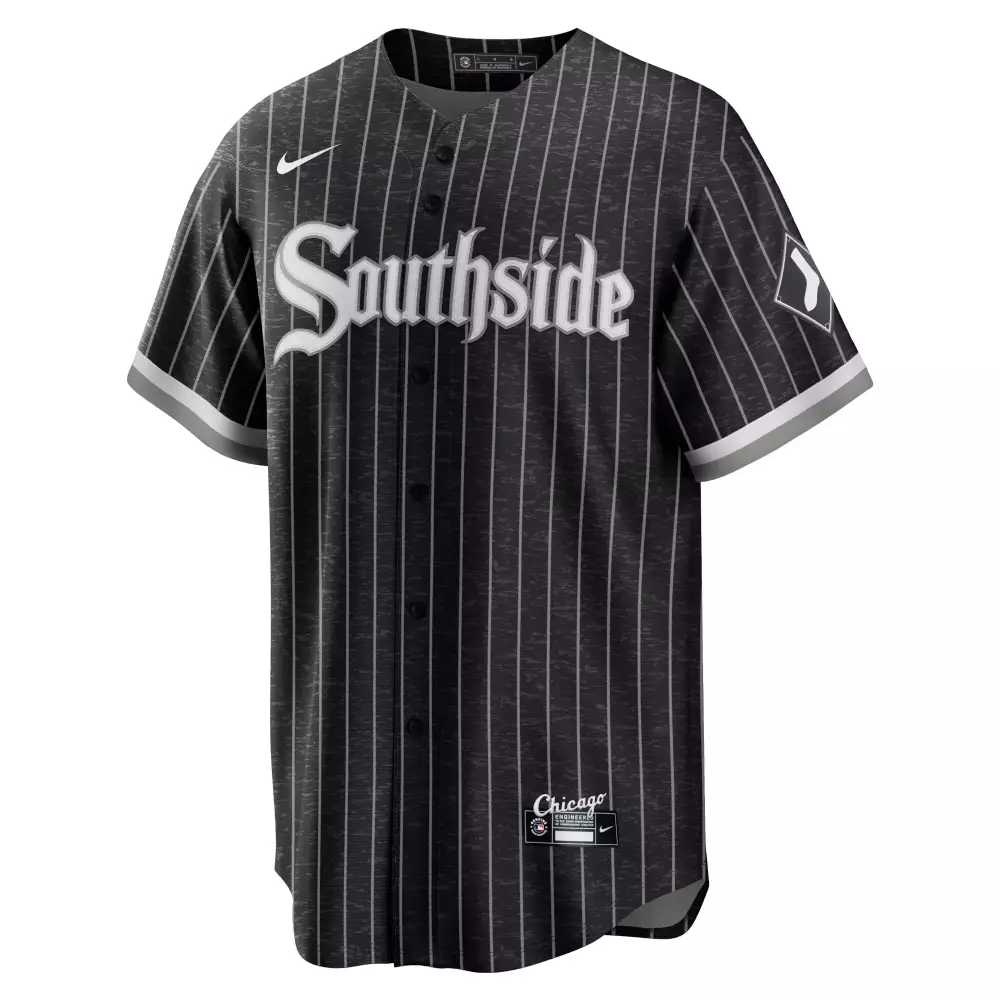 Customizable Eloy jimenez chicago white sox 2021 city connect replica player jersey blackanthracite