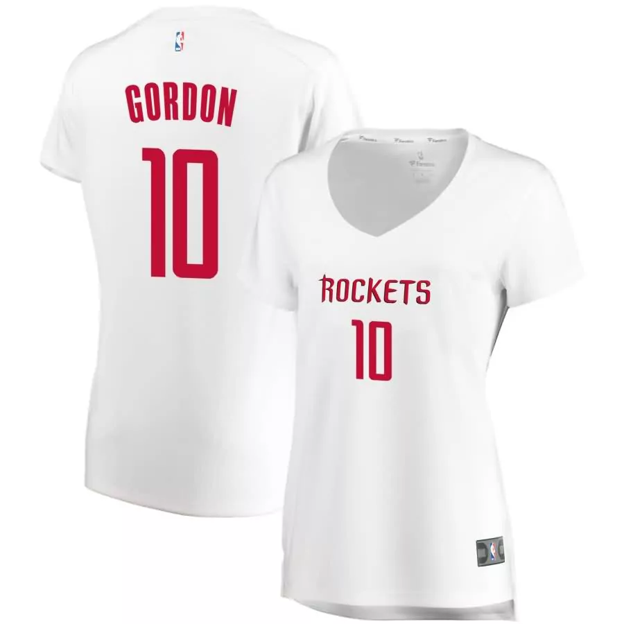 Customizable Eric gordon houston rockets fanatics ed womens fast break player jersey white association edition