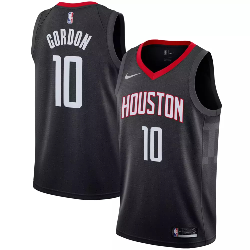 Personalized Eric gordon houston rockets statement edition black jersey gift for houston rockets fans