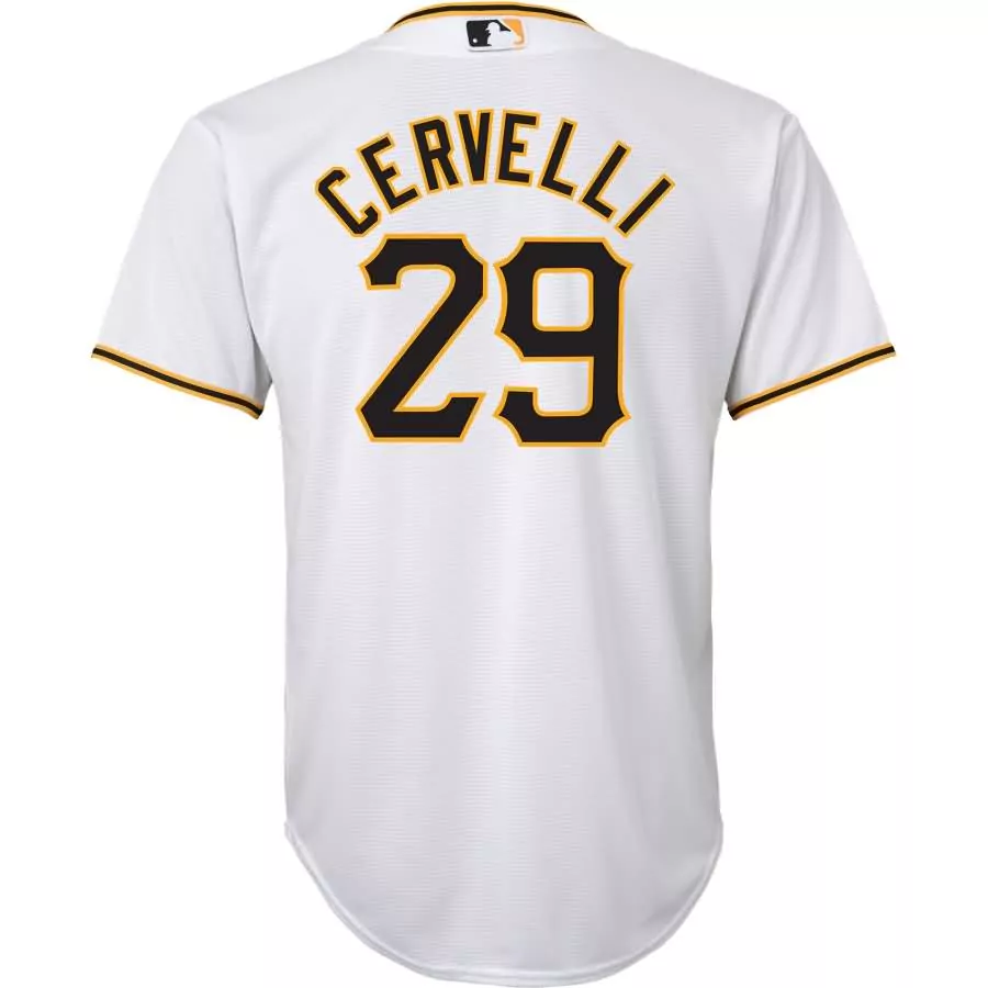 Custom Francisco cervelli pittsburgh pirates majestic youth home official cool base player jersey white
