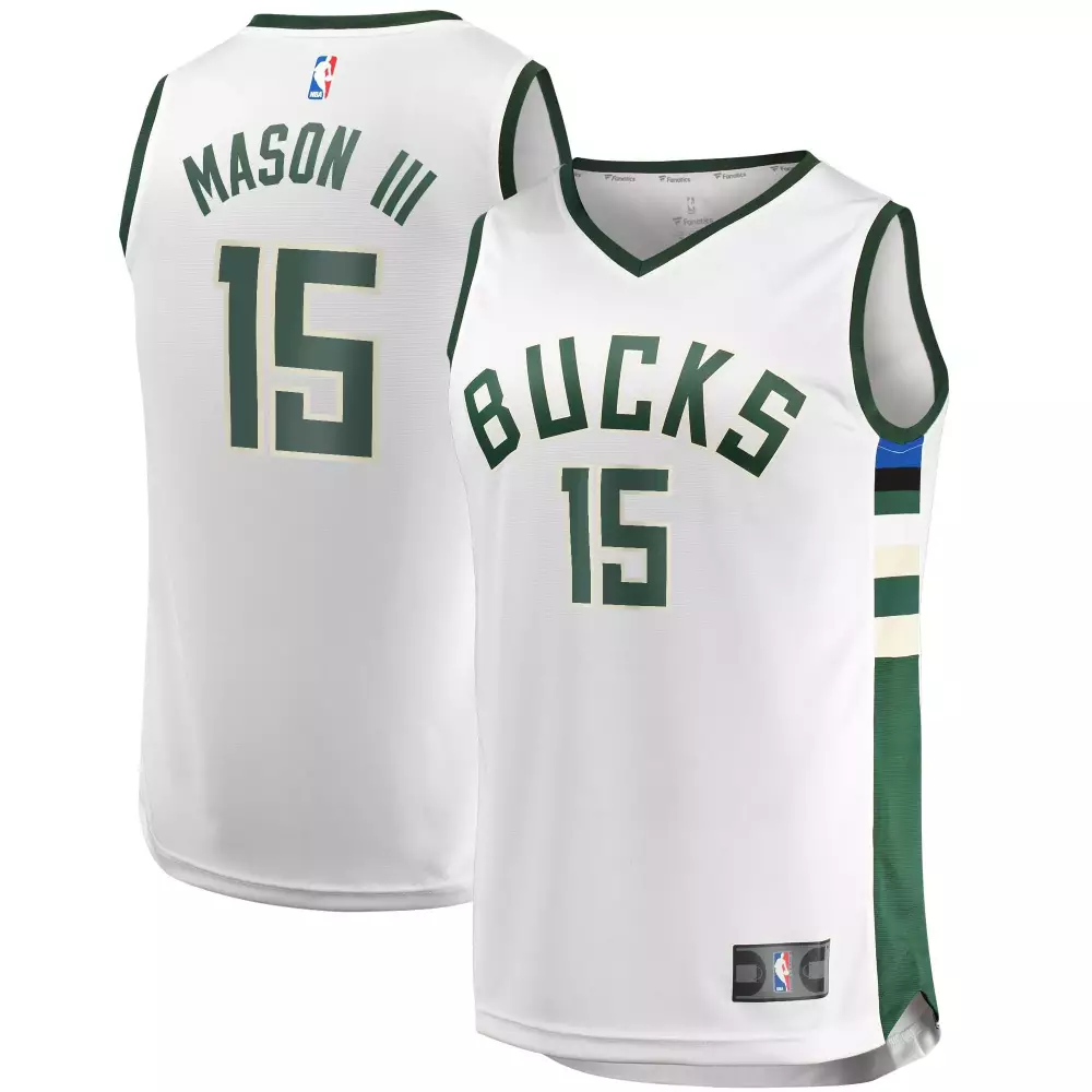 Customizable Frank mason iii milwaukee bucks player association edition white jersey gift for milwaukee bucks fans