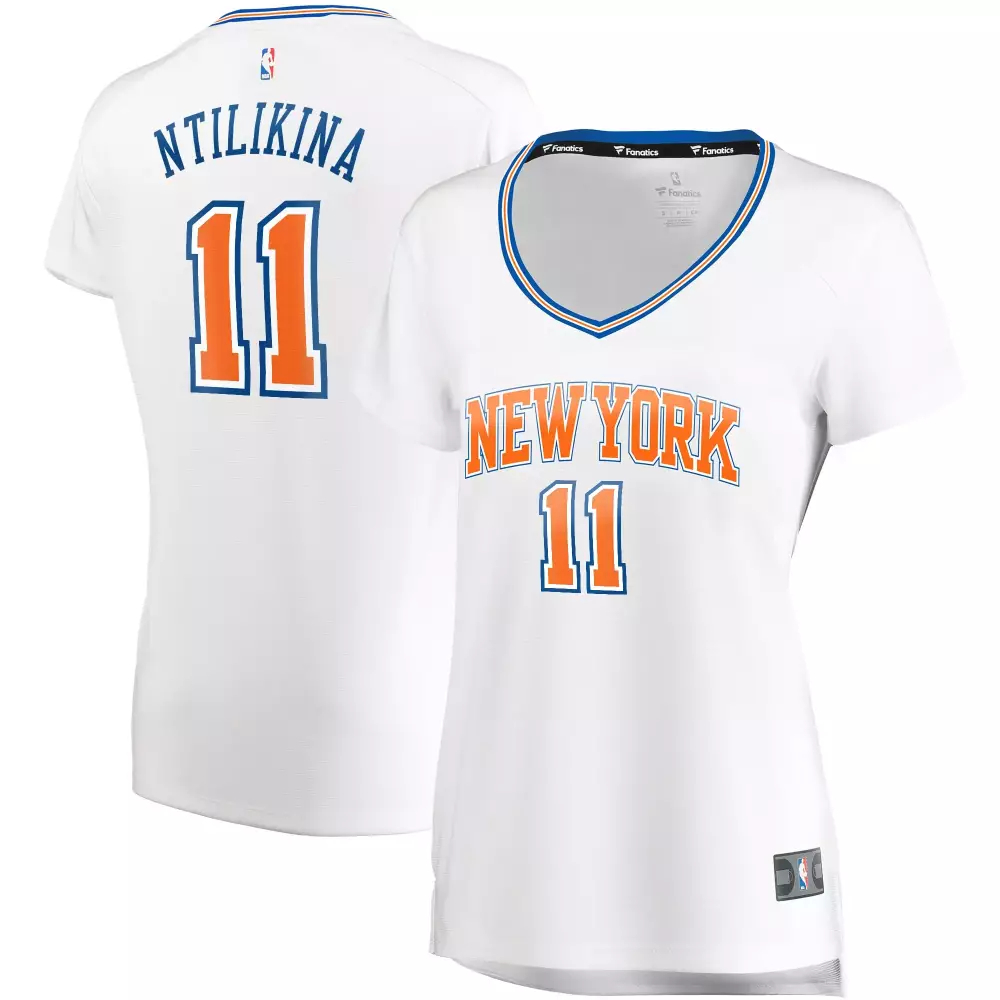 Personalized Frank ntilikina new york knicks fanatics ed womens fast break player jersey statement edition white