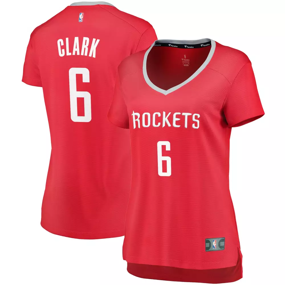 Custom Gary clark houston rockets fanatics ed womens fast break player jersey icon edition red