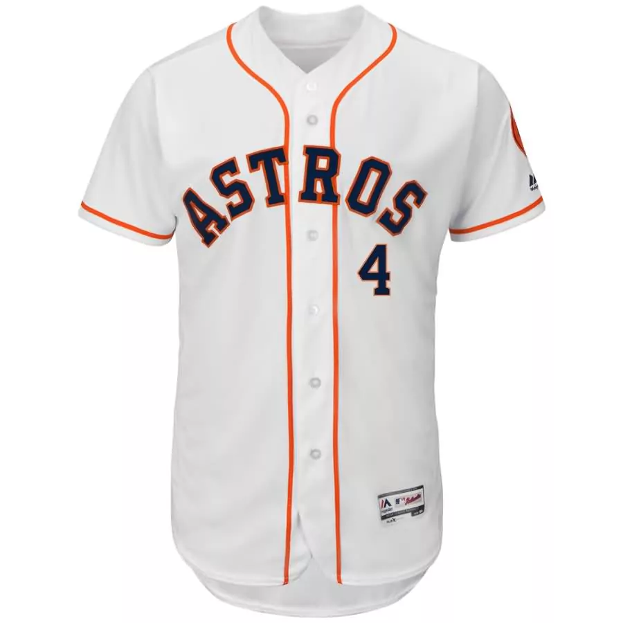 Customizable George springer houston astros majestic home collection flex base player jersey white