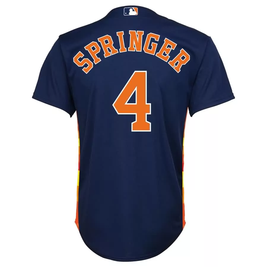 Customizable George springer houston astros majestic youth alternate official cool base player jersey navy