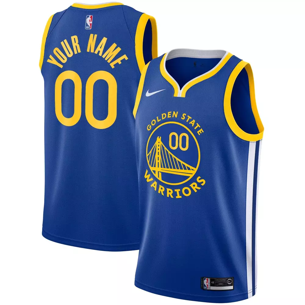 Customizable Golden state warriors 201920 custom royal icon edition jersey gift for golden state warriors fans