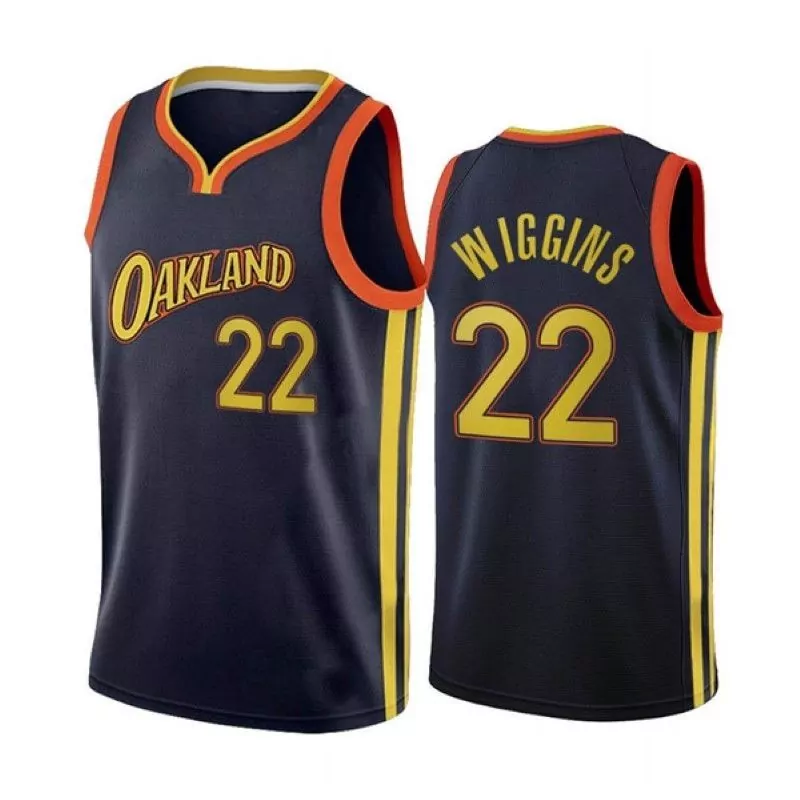 Personalized Golden state warriors andrew wiggins 22 nba 2020 new arrival navy blue jersey