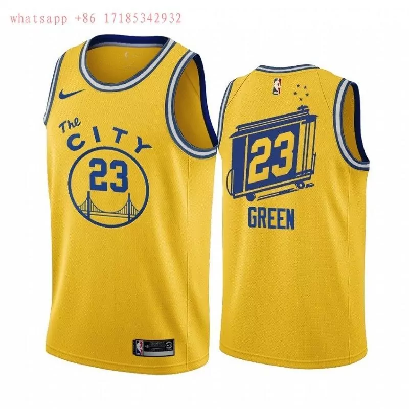 Personalized Golden state warriors draymond green 23 2020 nba new arrival gold jersey