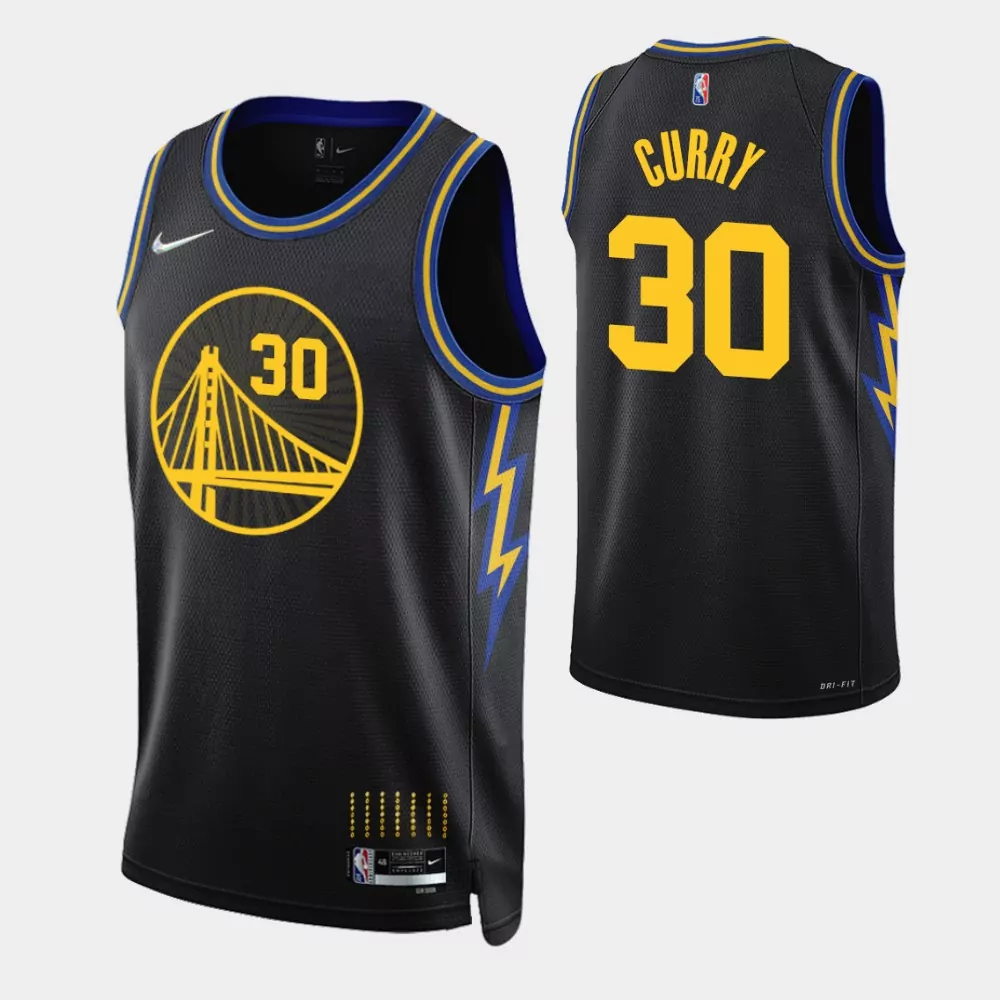 Custom Golden state warriors stephen curry 30 nba 2021 22 city edition black jersey gift for warriors fans