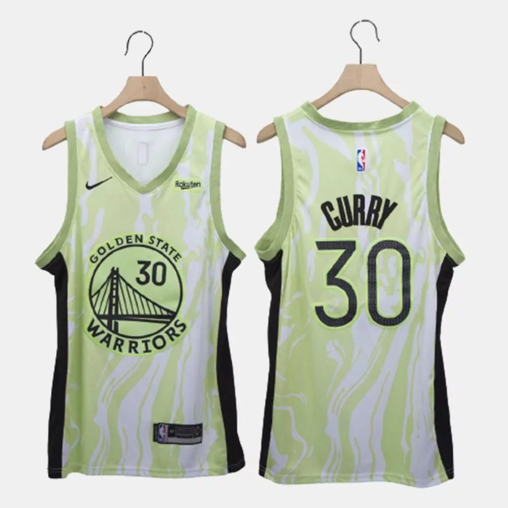 Custom Golden state warriors x atltico madrid stephen curry 30 concept yellow basketball jersey