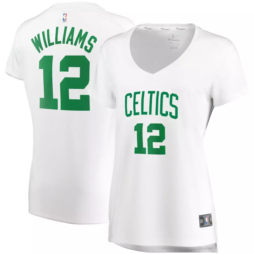 Personalized Grant williams boston celtics womens player association edition white jersey gift for boston celtics fans