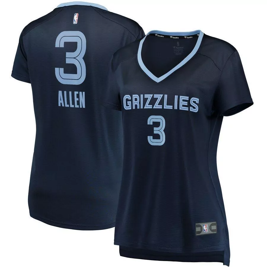 Personalized Grayson allen memphis grizzlies womens fast break jersey navy icon edition 2019