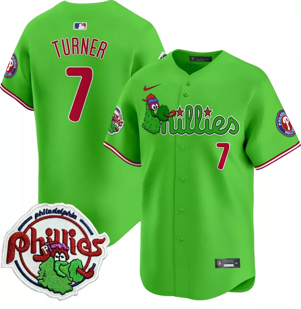 Personalized Green bryce harper phillies phanatic patch vapor premier limited jersey v3 all stitched
