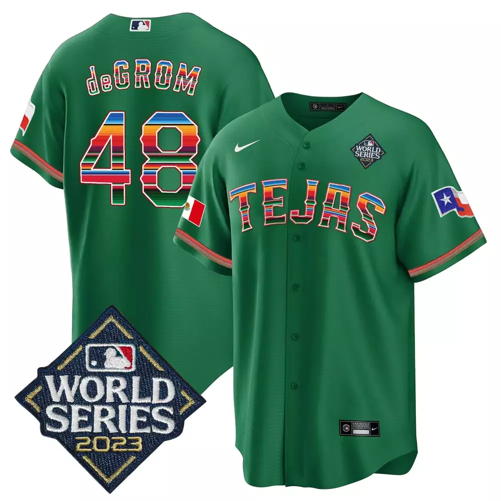 Customizable Green nolan ryan texas rangers 2023 world series mexico jersey all stitched