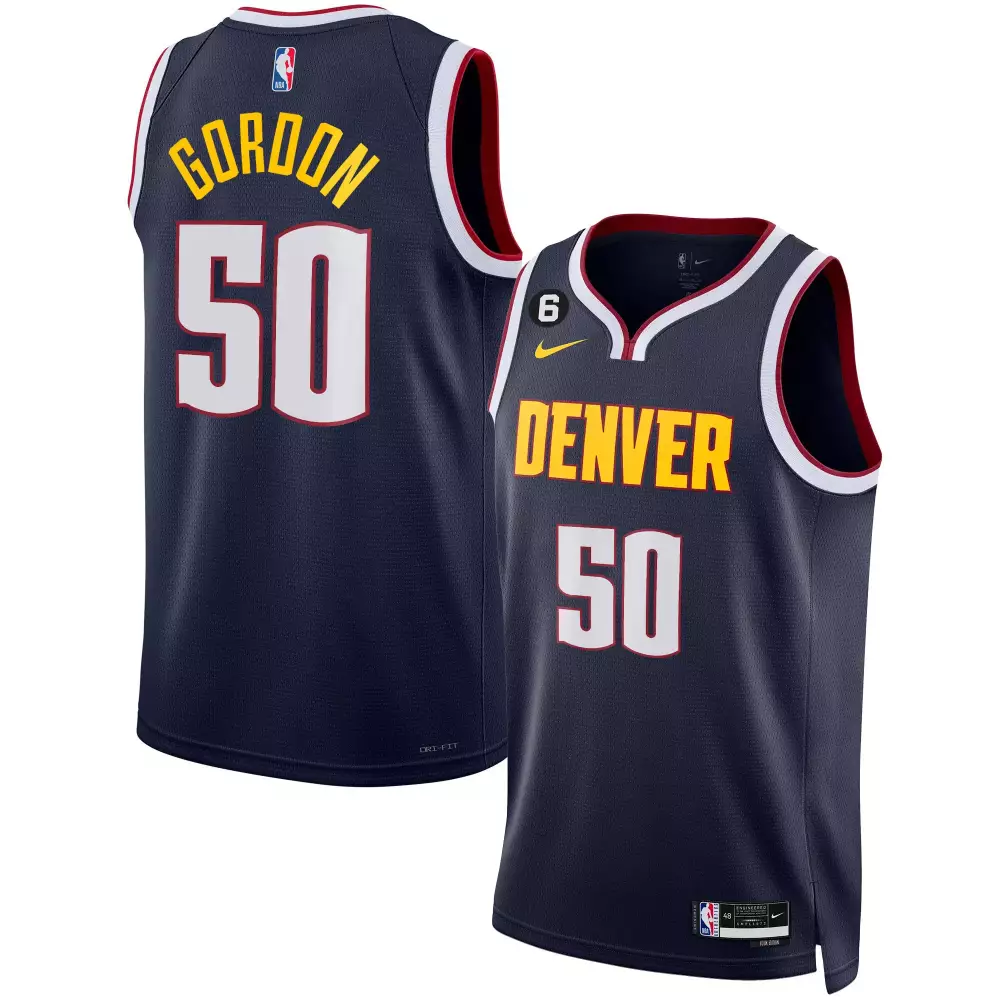 Customizable Icon caldwell pope denver nuggets 6 patch collection jersey all stitched
