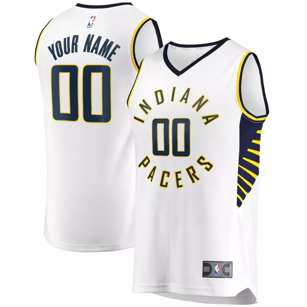 Customizable Indiana pacers fanatics ed youth fast break custom jersey white association edition