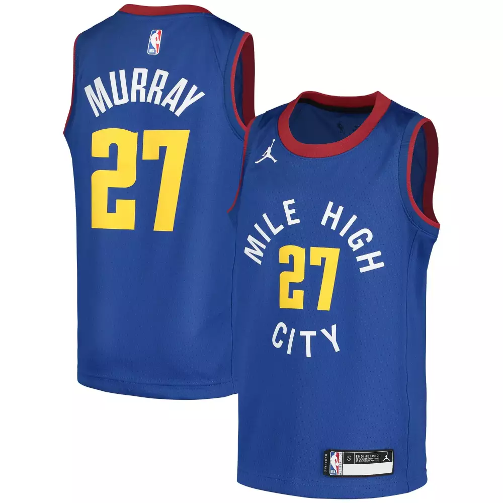 Personalized Jamal murray denver nuggets jordan youth 202021 swingman player jersey statement edition blue