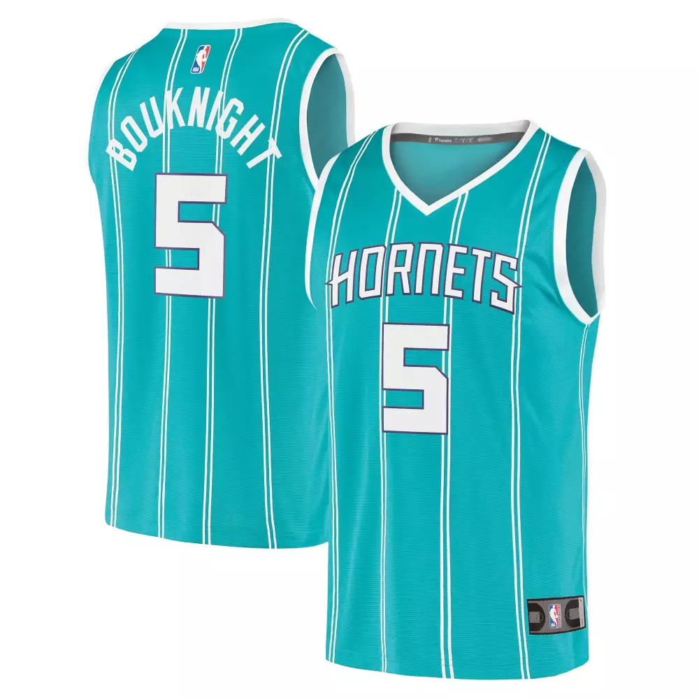 Personalized James bouknight charlotte hornets fanatics ed 202122 fast break replica jersey icon edition teal